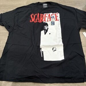 Scarface Shirt Mens 3XL Black Movie Poster Graphic Tee Tony Montana 100% Cotton